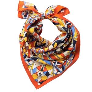 TORY BURCH 100% Silk Square Scarf/neckerchief ❌NWT